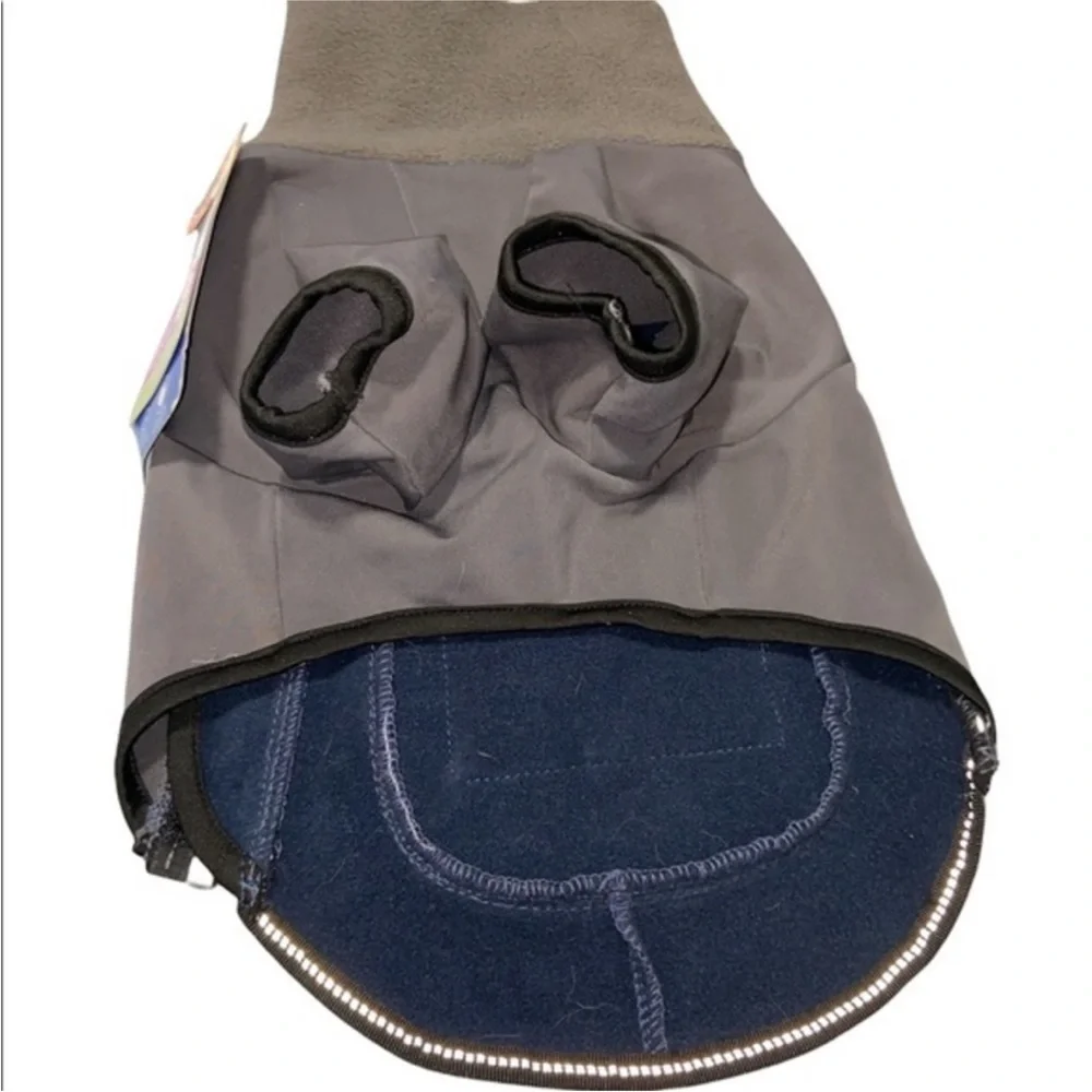 Top Paw Bonded Fleece Turtleneck Blue & Gray S